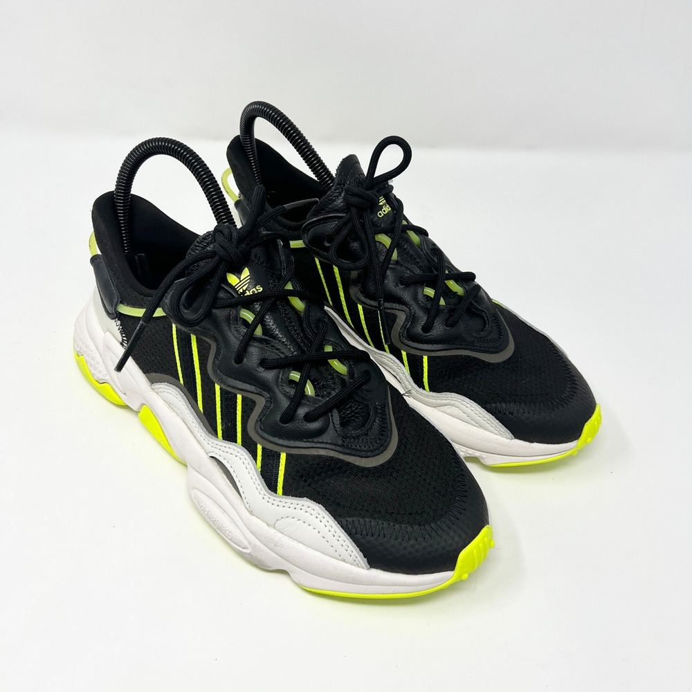 Adidas Ozweego Men's Size 7 BlackWhiteYellow (EG7448) Excellent Condition